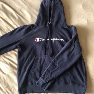 Black champion hoodie